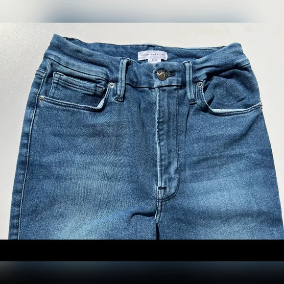 Good American Blue Distressed Skinny Jeans - Picture 2 of 10